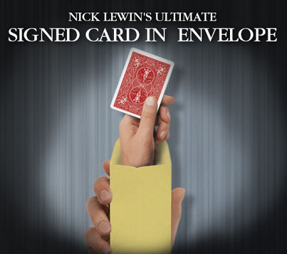 Nick Lewin Ultimate Signed Card in Envelope - Click Image to Close